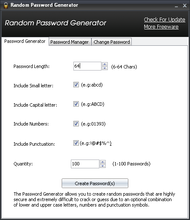 Random Password Generator screenshot